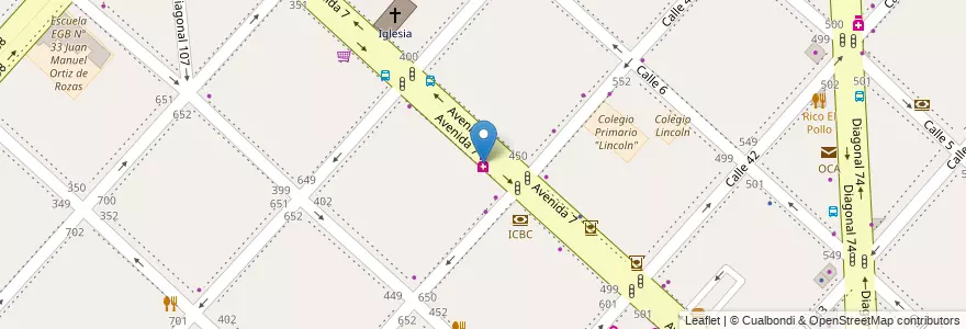 Mapa de ubicacion de Marsico, Casco Urbano en Arjantin, Buenos Aires, Partido De La Plata, La Plata.