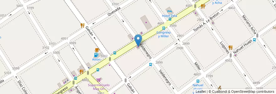 Mapa de ubicacion de Martha Armand, Villa Urquiza en 阿根廷, Ciudad Autónoma De Buenos Aires, Comuna 12, 布宜诺斯艾利斯.