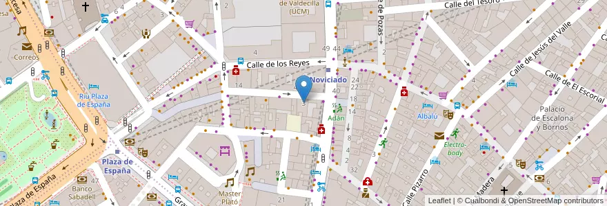 Mapa de ubicacion de Martha express en إسبانيا, منطقة مدريد, منطقة مدريد, Área Metropolitana De Madrid Y Corredor Del Henares, مدريد.