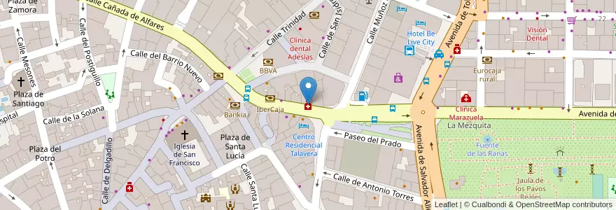 Mapa de ubicacion de Martin Farmacia en İspanya, Castilla-La Mancha, Toledo, Talavera, Talavera De La Reina.