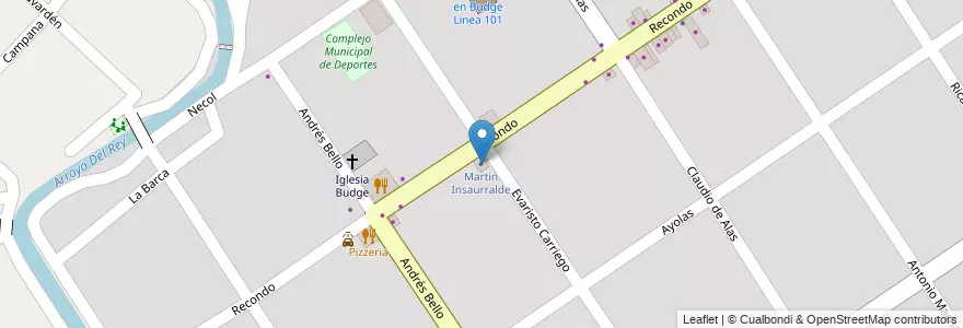 Mapa de ubicacion de Martin Insaurralde en Arjantin, Buenos Aires, Partido De Lomas De Zamora, Ingeniero Budge.