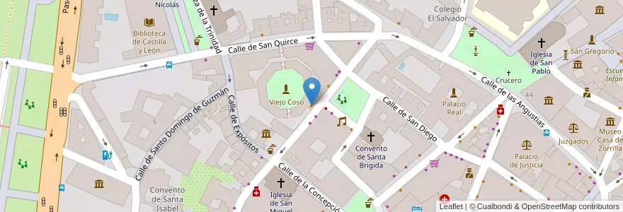 Mapa de ubicacion de Martín Quiroga en スペイン, カスティーリャ・イ・レオン州, Valladolid, Valladolid.