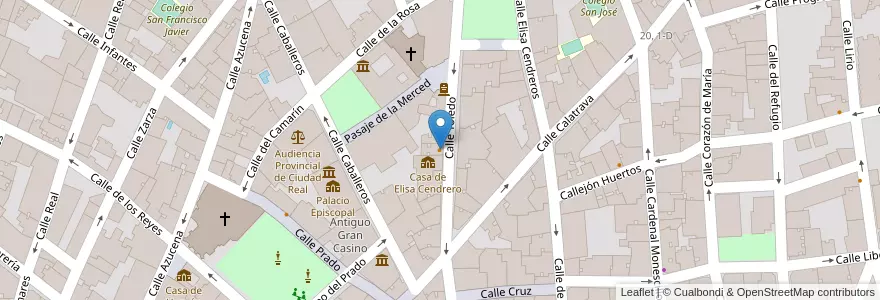 Mapa de ubicacion de Martina en إسبانيا, قشتالة-لا مانتشا, ثيوداد ريال, كامبو دي كالاترافا, ثيوداد ريال.