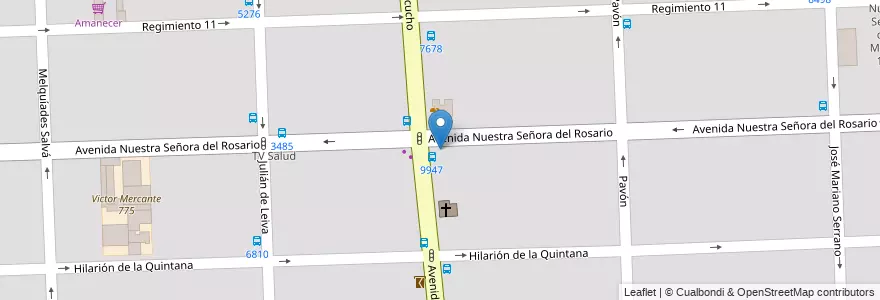 Mapa de ubicacion de Martins en Аргентина, Санта-Фе, Departamento Rosario, Municipio De Rosario, Росарио.