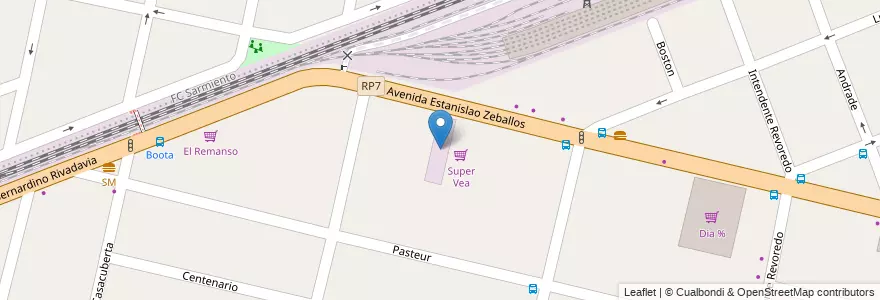 Mapa de ubicacion de Martorelli S.A en Arjantin, Buenos Aires, Partido De Morón, Castelar.