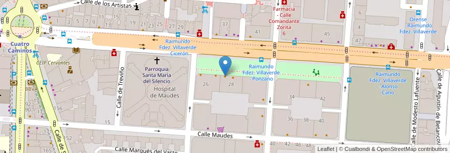 Mapa de ubicacion de Maruzzella en スペイン, マドリード州, Comunidad De Madrid, Área Metropolitana De Madrid Y Corredor Del Henares, Madrid.