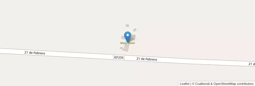 Mapa de ubicacion de Mary Mann en Argentina, San Juan, Chile, Angaco.