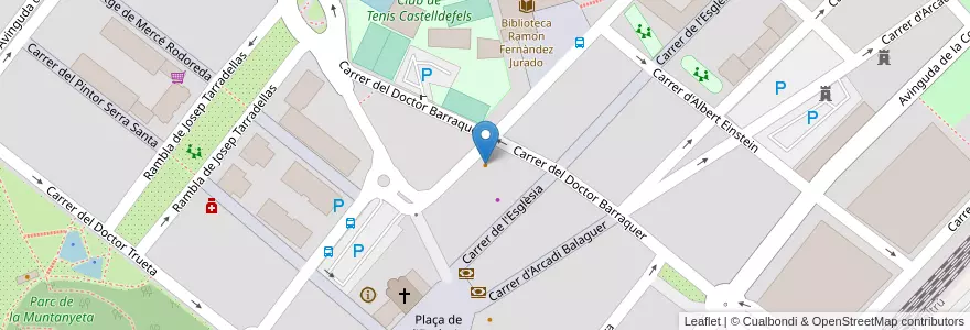 Mapa de ubicacion de Masala Indie en Espanha, Catalunha, Barcelona, Baix Llobregat, Castelldefels.