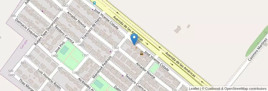 Mapa de ubicacion de Mashi delivery en アルゼンチン, ミシオネス州, Departamento Capital, Municipio De Garupá, Garupá.