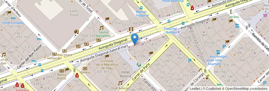 Mapa de ubicacion de MasQMenos en Испания, Каталония, Барселона, Барселонес, Барселона.