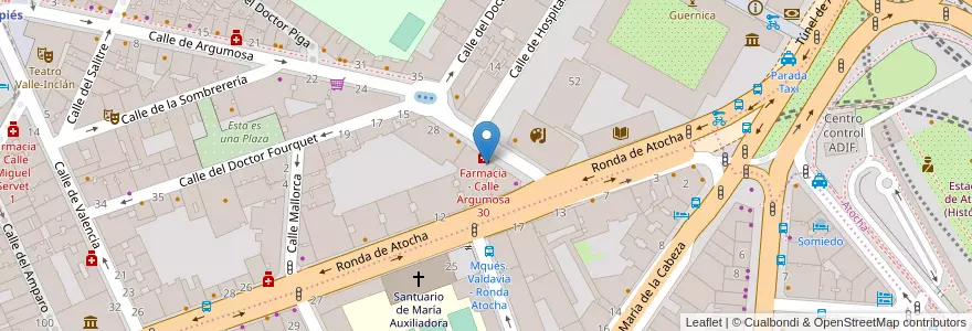 Mapa de ubicacion de MassArte en Sepanyol, Comunidad De Madrid, Comunidad De Madrid, Área Metropolitana De Madrid Y Corredor Del Henares, Madrid.