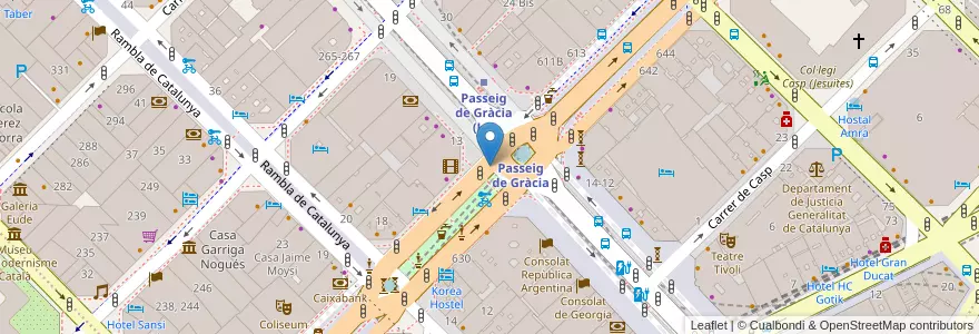 Mapa de ubicacion de Massimo Dutti en İspanya, Catalunya, Barcelona, Barcelonès, Barcelona.