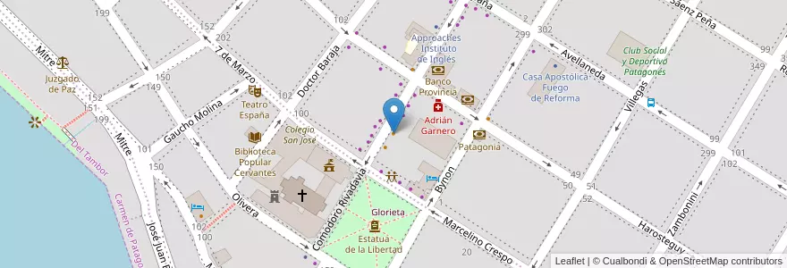 Mapa de ubicacion de Master Burguer en Argentinië, Buenos Aires, Partido De Patagones, Carmen De Patagones.