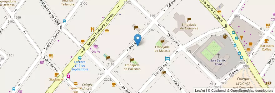 Mapa de ubicacion de Master College, Palermo en 아르헨티나, Ciudad Autónoma De Buenos Aires, 부에노스아이레스, Comuna 14.