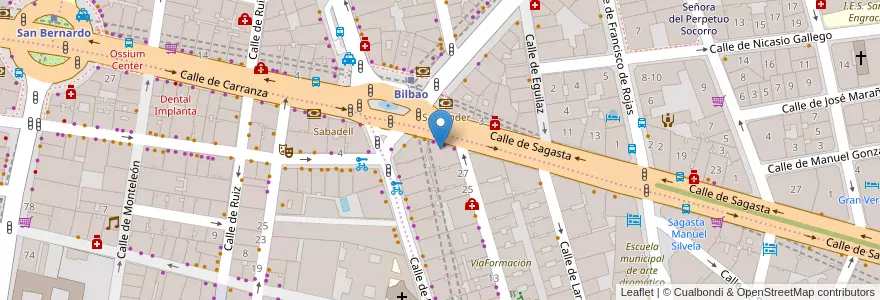 Mapa de ubicacion de Master-D en İspanya, Comunidad De Madrid, Comunidad De Madrid, Área Metropolitana De Madrid Y Corredor Del Henares, Madrid.
