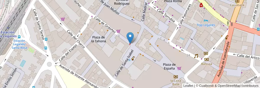 Mapa de ubicacion de Master Dental en Испания, Мадрид, Мадрид, Área Metropolitana De Madrid Y Corredor Del Henares, Leganés.