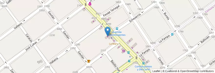 Mapa de ubicacion de Master Gas, Villa Pueyrredon en Arjantin, Ciudad Autónoma De Buenos Aires, Comuna 12, Buenos Aires.