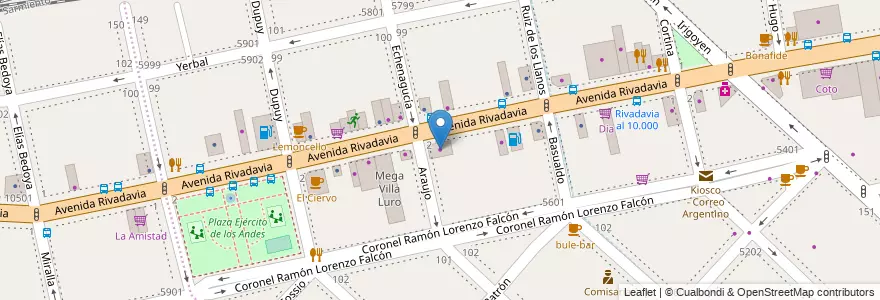 Mapa de ubicacion de Mataderos Motor, Villa Luro en 阿根廷, Ciudad Autónoma De Buenos Aires, Comuna 9, 布宜诺斯艾利斯, Comuna 10.