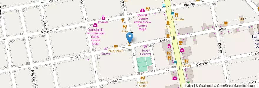 Mapa de ubicacion de Matador en Arjantin, Buenos Aires, Partido De La Matanza, Ramos Mejía.