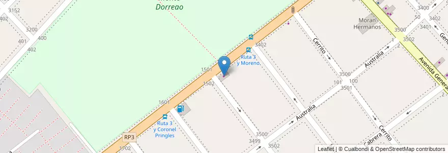 Mapa de ubicacion de Matafuegos Arcade en アルゼンチン, ブエノスアイレス州, Partido De La Matanza, Lomas Del Mirador.