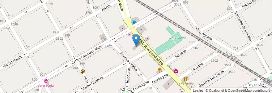 Mapa de ubicacion de Matafuegos Sofocar en Arjantin, Buenos Aires, Partido De Vicente López, Vicente López.