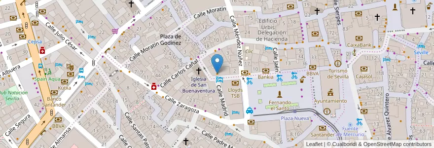 Mapa de ubicacion de Matapedena en España, Andalucía, Sevilla, Sevilla.