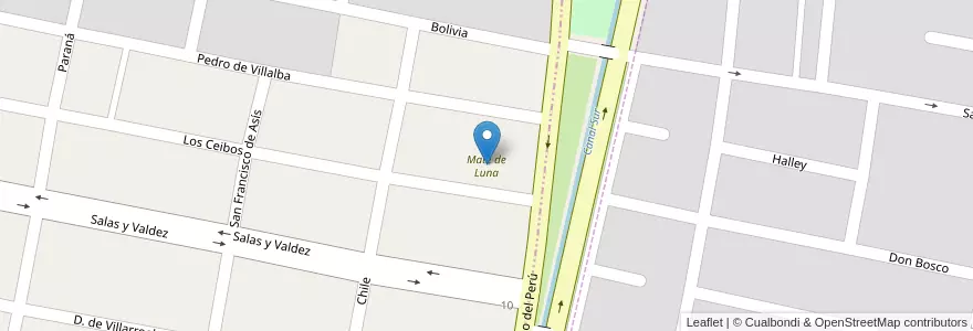 Mapa de ubicacion de Mate de Luna en アルゼンチン, トゥクマン州, Departamento Yerba Buena, Yerba Buena.