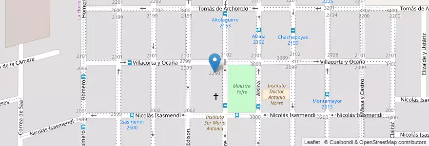 Mapa de ubicacion de Mateo José Luque en Arjantin, Córdoba, Departamento Capital, Pedanía Capital, Córdoba, Municipio De Córdoba.