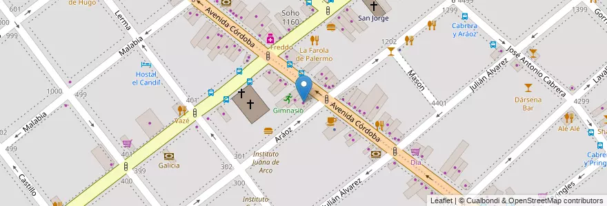 Mapa de ubicacion de Materia Outlet, Villa Crespo en アルゼンチン, Ciudad Autónoma De Buenos Aires, ブエノスアイレス, Comuna 15.