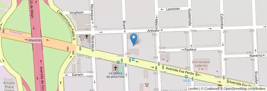 Mapa de ubicacion de Materiales Beltramo en Arjantin, Santa Fe, Departamento Rosario, Municipio De Rosario, Rosario.