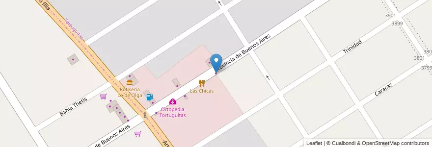 Mapa de ubicacion de Materiales Electricos en Arjantin, Buenos Aires, Tortuguitas.
