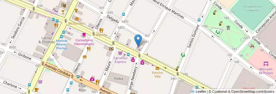 Mapa de ubicacion de Materiales para la Construción, Colegiales en Argentina, Ciudad Autónoma De Buenos Aires, Buenos Aires.