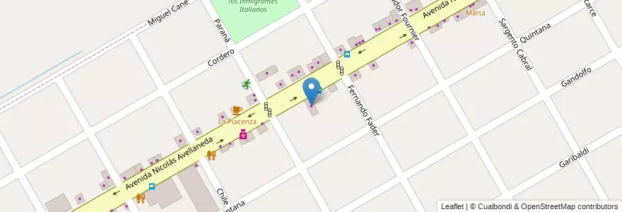 Mapa de ubicacion de Materiales Rossi Chico en 阿根廷, 布宜诺斯艾利斯省, Partido De San Fernando, Victoria.