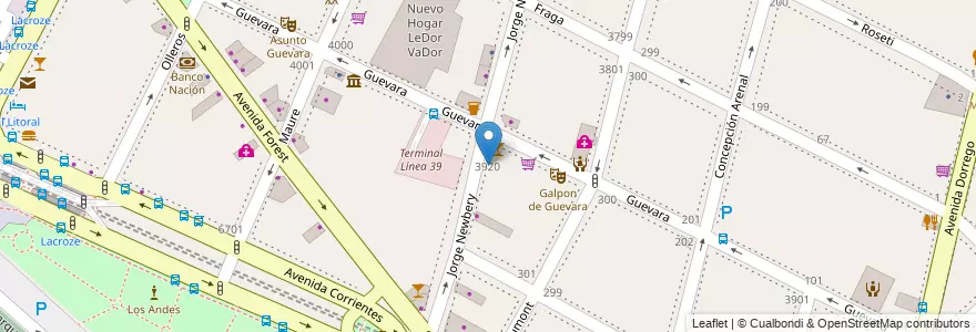 Mapa de ubicacion de Maternal Resurrección del Señor, Chacarita en Arjantin, Ciudad Autónoma De Buenos Aires, Buenos Aires, Comuna 15.