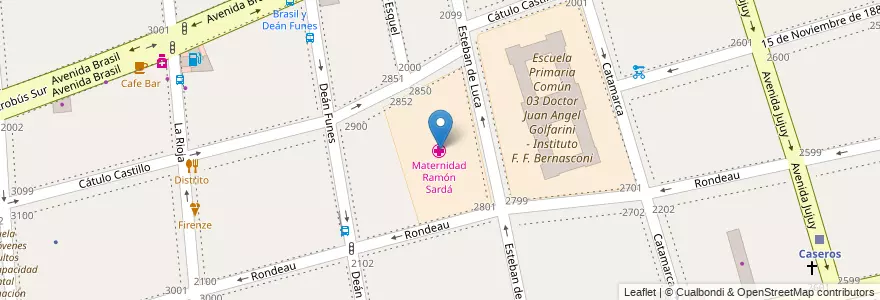 Mapa de ubicacion de Maternidad Ramón Sardá, Parque Patricios en Argentina, Autonomous City Of Buenos Aires, Comuna 4, Autonomous City Of Buenos Aires.