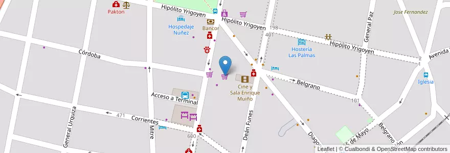 Mapa de ubicacion de Matías Max en Argentinien, Provinz Córdoba, Departamento Punilla, Pedanía Dolores, Municipio De Capilla Del Monte, Capilla Del Monte.