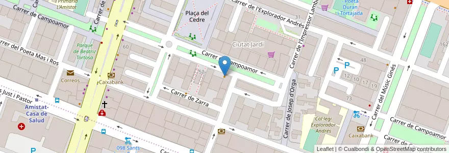 Mapa de ubicacion de Matisse club en スペイン, バレンシア州, València / Valencia, Comarca De València, València.
