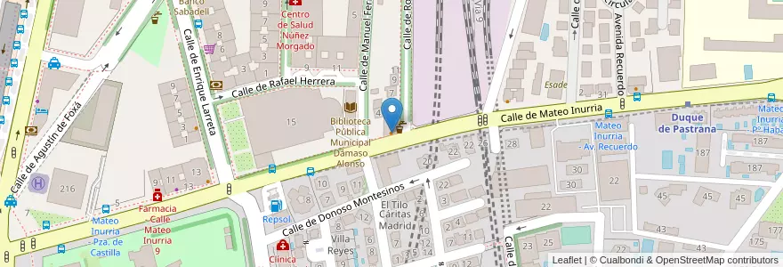 Mapa de ubicacion de Matt en إسبانيا, منطقة مدريد, منطقة مدريد, Área Metropolitana De Madrid Y Corredor Del Henares, مدريد.
