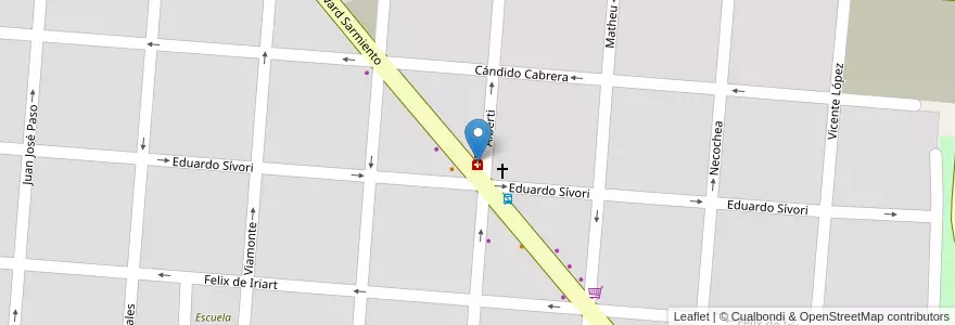 Mapa de ubicacion de Matulich en Argentine, Province De Buenos Aires, Partido De Campana.