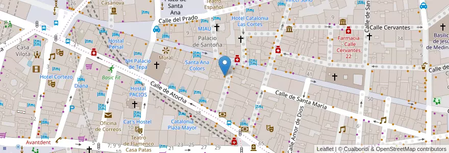 Mapa de ubicacion de Matute 12 en 스페인, Comunidad De Madrid, Comunidad De Madrid, Área Metropolitana De Madrid Y Corredor Del Henares, 마드리드.