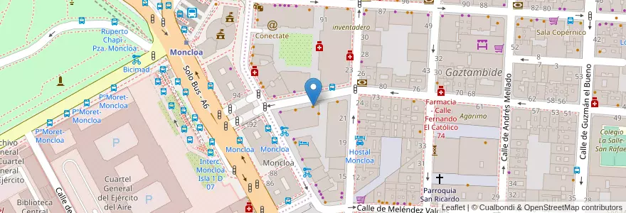 Mapa de ubicacion de Max Café en İspanya, Comunidad De Madrid, Comunidad De Madrid, Área Metropolitana De Madrid Y Corredor Del Henares, Madrid.