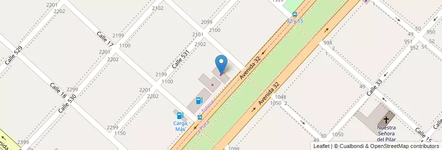Mapa de ubicacion de Maxi Cermámicos, Tolosa en الأرجنتين, بوينس آيرس, Partido De La Plata.