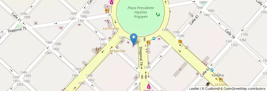 Mapa de ubicacion de Maxi Kiosco, Casco Urbano en Argentinien, Provinz Buenos Aires, Partido De La Plata, La Plata.
