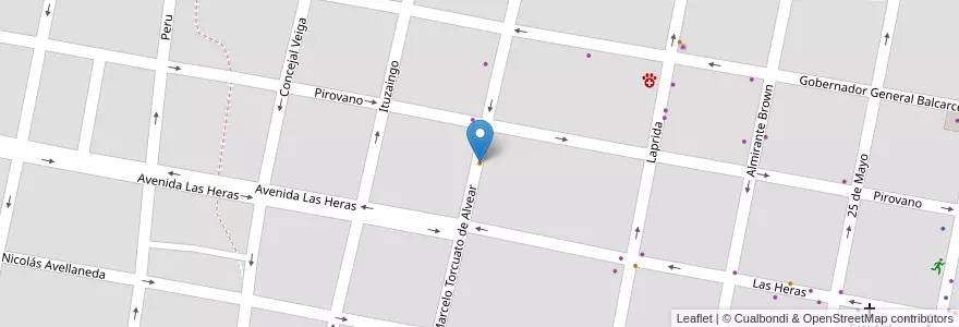 Mapa de ubicacion de Maxi Pizza en Argentinië, Entre Ríos, Departamento Concordia, Distrito Suburbios, Concordia, Concordia.