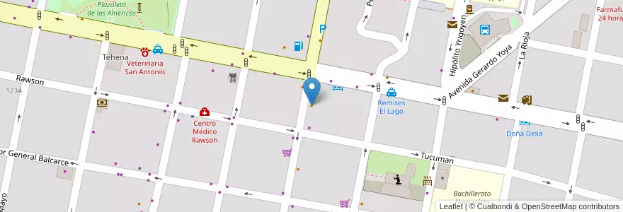 Mapa de ubicacion de Maxi Pizza en アルゼンチン, エントレ・リオス州, Departamento Concordia, Distrito Suburbios, Concordia, Concordia.