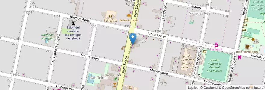 Mapa de ubicacion de Maxiherramientas en Argentine, Santa Fe, Departamento Rosario, Municipio De Funes, Funes.