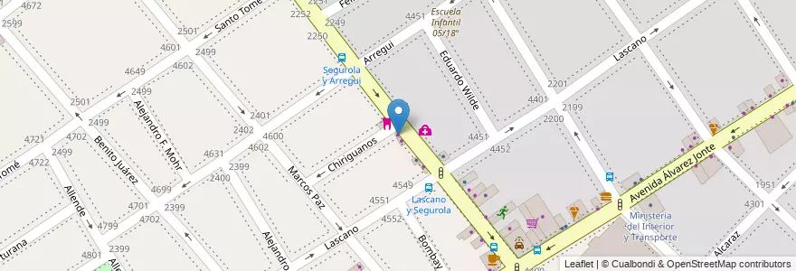 Mapa de ubicacion de Maxikiosco, Monte Castro en Argentinië, Ciudad Autónoma De Buenos Aires, Buenos Aires, Comuna 10, Comuna 11.
