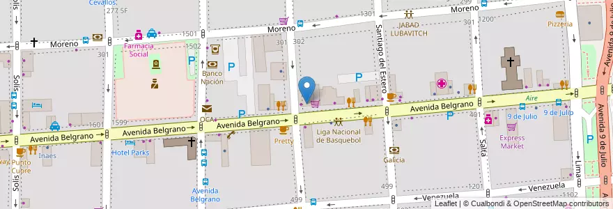 Mapa de ubicacion de Maxikiosco Sushy, Montserrat en Arjantin, Ciudad Autónoma De Buenos Aires, Comuna 1, Buenos Aires.