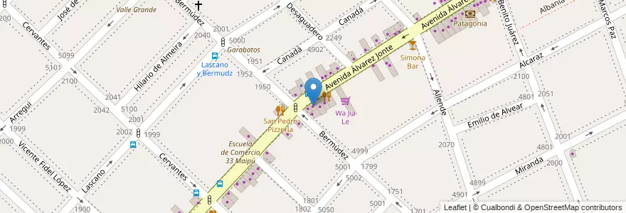 Mapa de ubicacion de Maximiliano, Monte Castro en الأرجنتين, Ciudad Autónoma De Buenos Aires, Buenos Aires, Comuna 10.