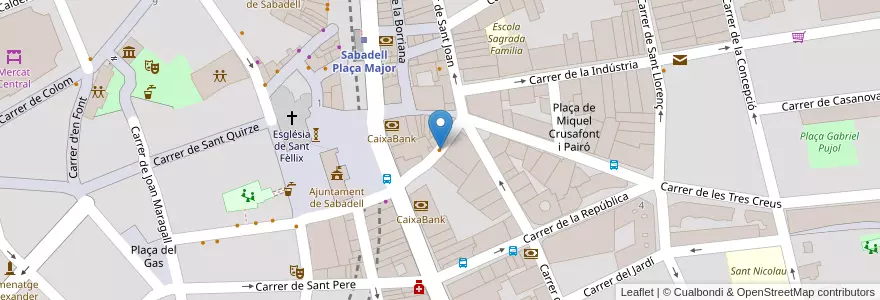 Mapa de ubicacion de Maximmus Pizzeria Napoletana en Испания, Каталония, Барселона, Vallès Occidental, Sabadell.